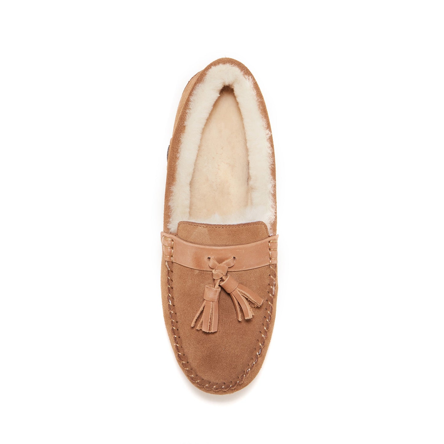 Chestnut Soft Rubber Sole Mens Moccasin Loungewear Loafer Hamilton