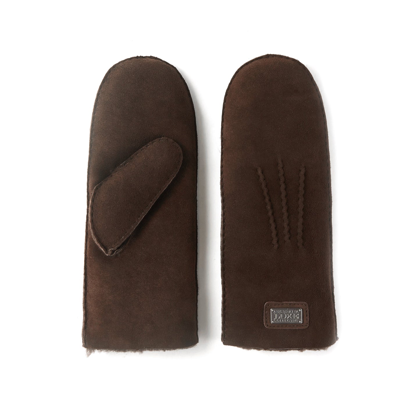 Suede Sheepskin Winter Mittens MITTS SUEDE BEVA