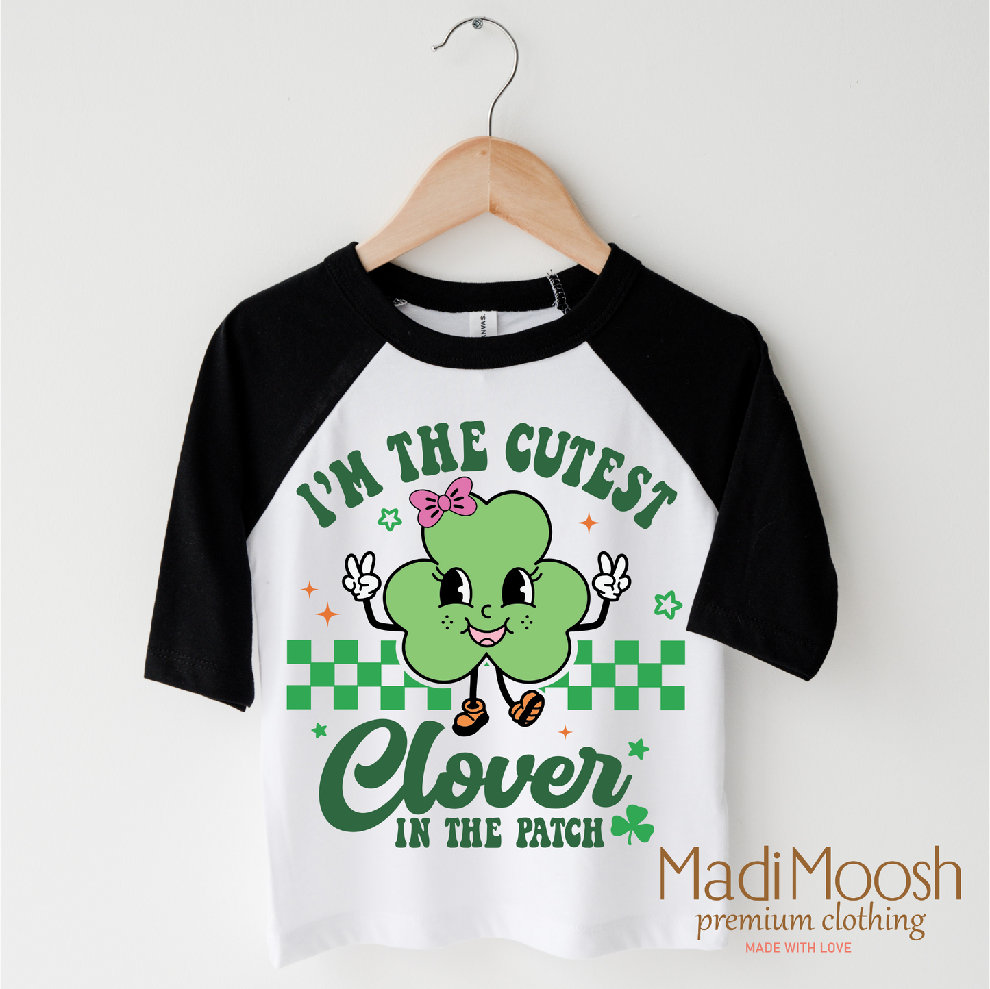 I'm The Cutest Clover In The Patch St. Patrick's Day Shirt - Kids St. Patrick's Day Tee