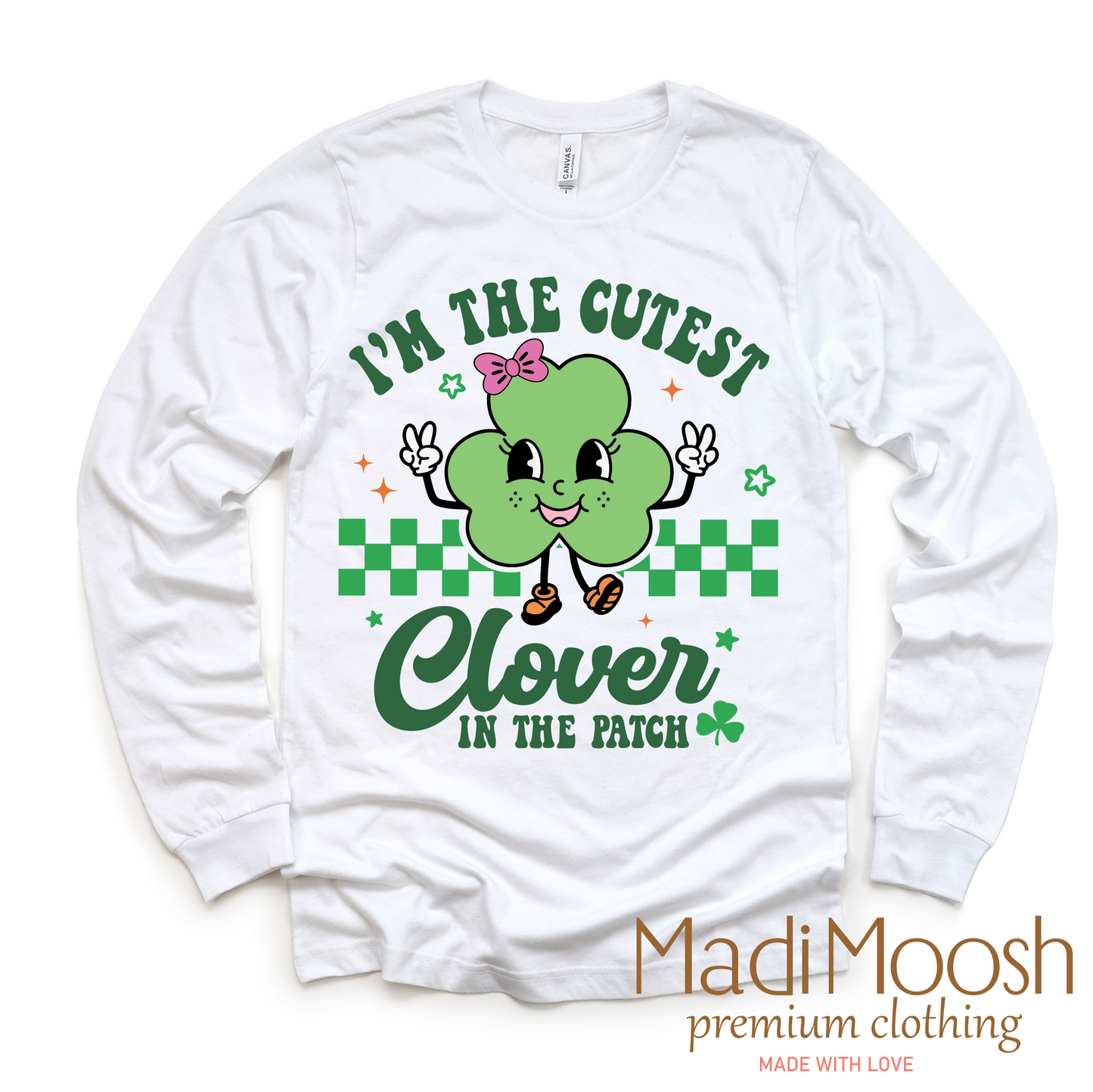 I'm The Cutest Clover In The Patch St. Patrick's Day Shirt - Kids St. Patrick's Day Tee