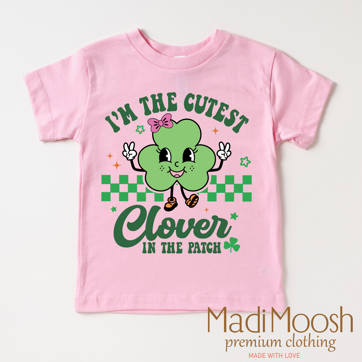 I'm The Cutest Clover In The Patch St. Patrick's Day Shirt - Kids St. Patrick's Day Tee