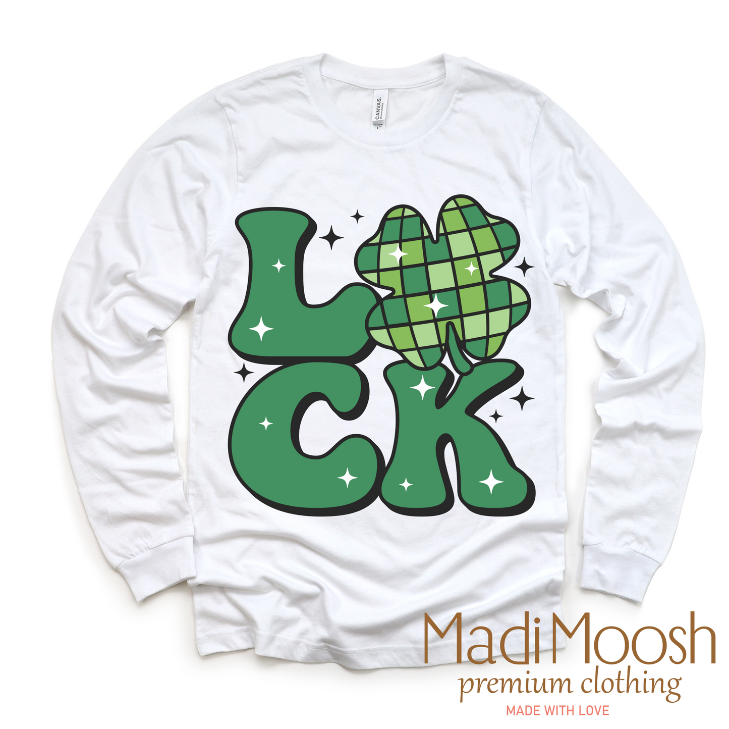 Luck Shamrock Retro St. Patrick's Day Shirt - Kids St Patrick's Day Tee