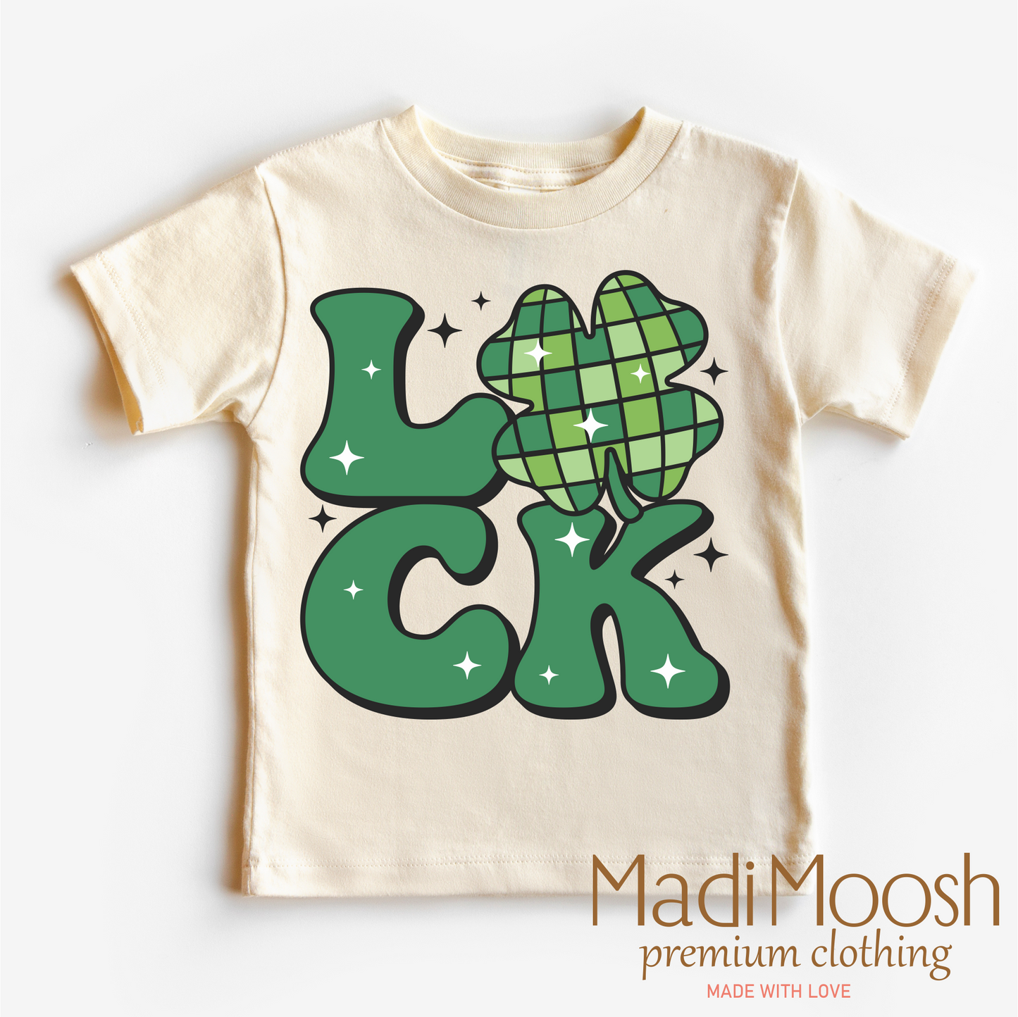 Luck Shamrock Retro St. Patrick's Day Shirt - Kids St Patrick's Day Tee