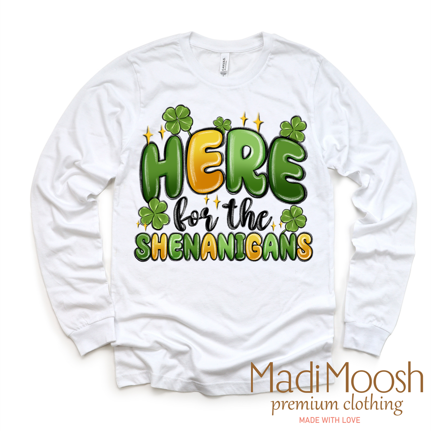 Here For The Shenanigan's St. Patrick's Day Shirt - Kids St. Patrick's Day Tee