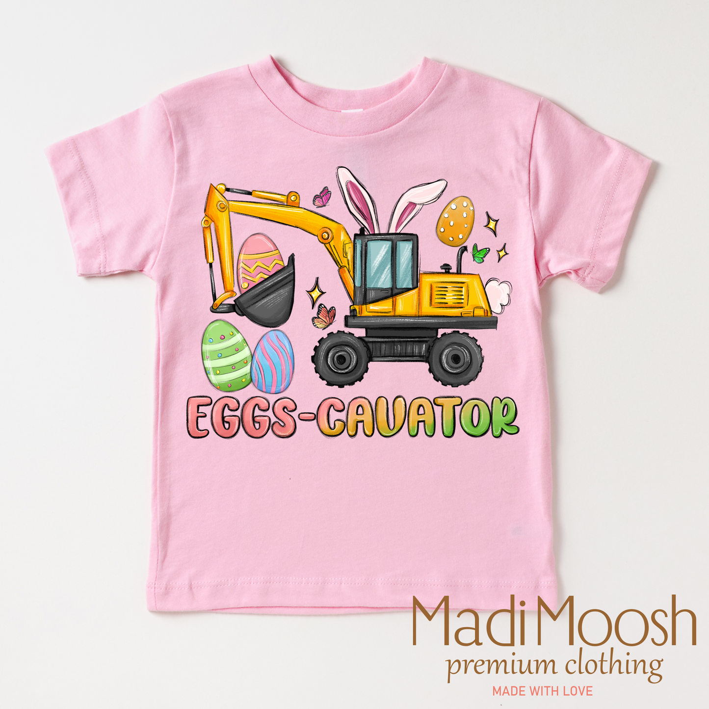 Excavator Easter Shirt - Eggs Cavator Easter Tee