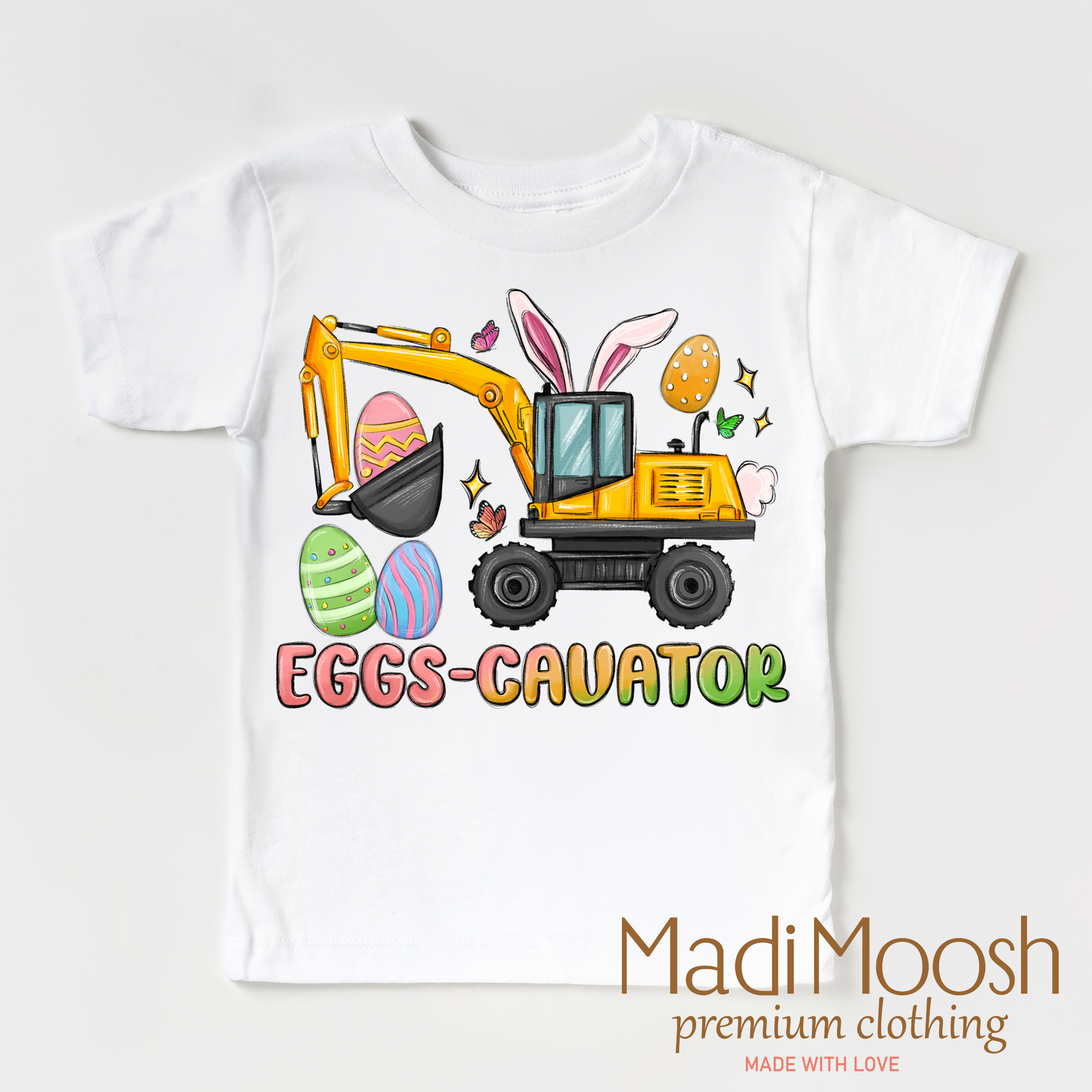 Excavator Easter Shirt - Eggs Cavator Easter Tee