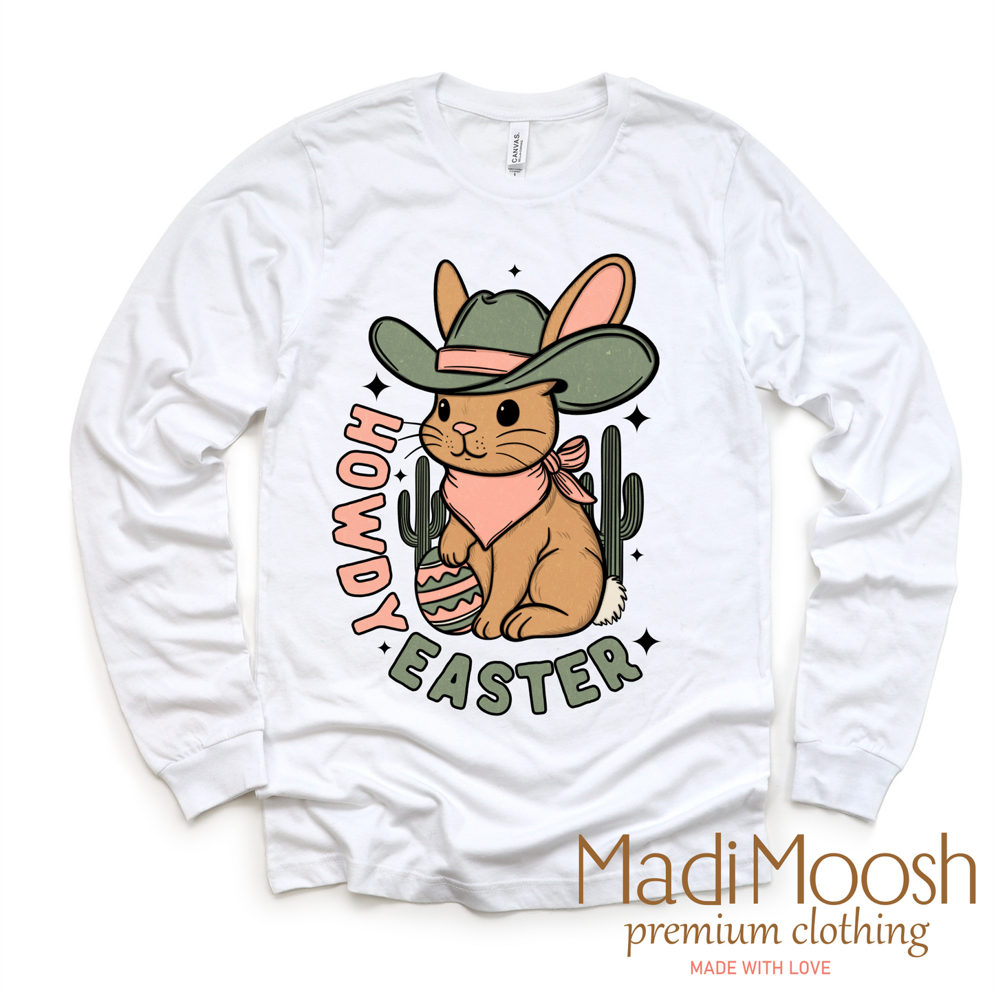 Howdy Easter Bunny Western Shirt - Kids Western Tee