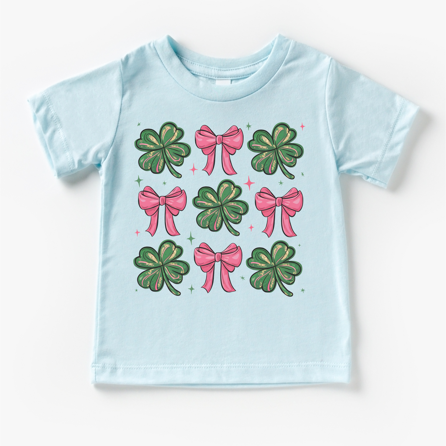 Clovers And Bows St. Patrick's Day Shirt - St. Patrick's Day Kids & Adult Tee