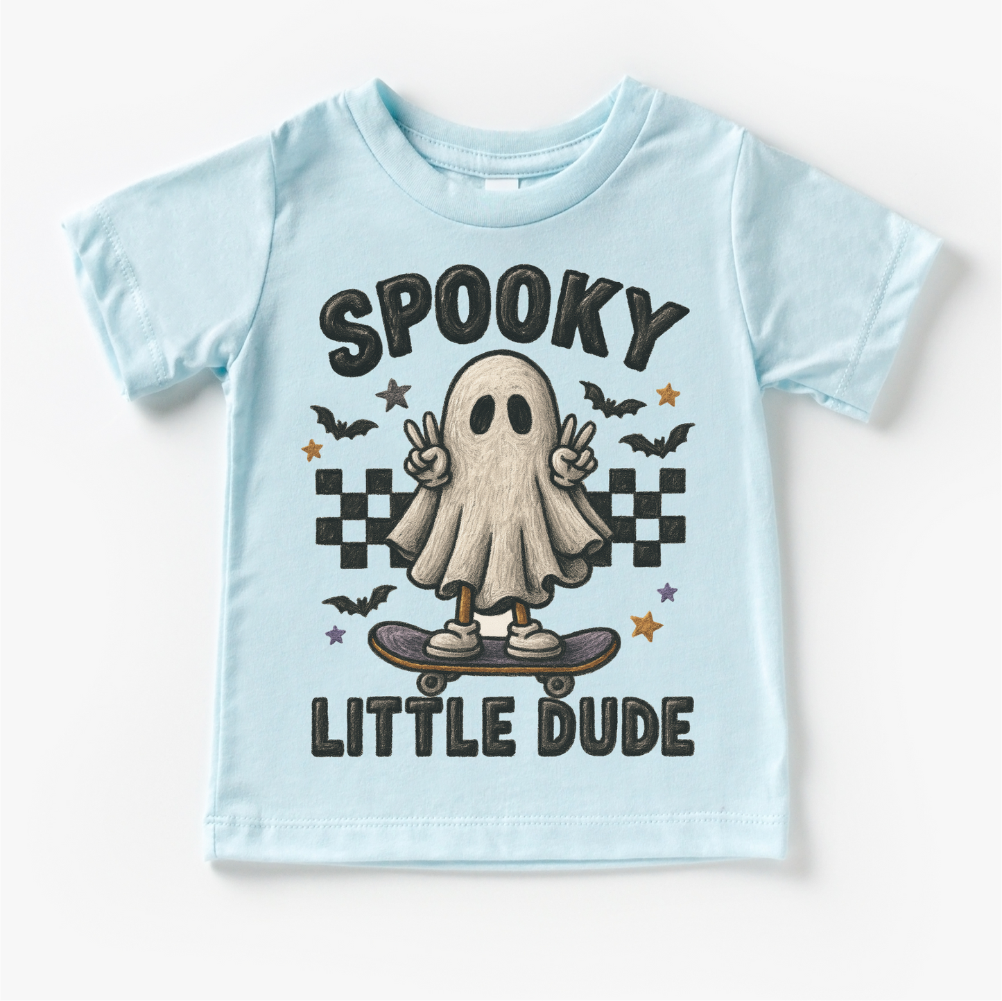 Spooky Little Dude Skater Halloween Shirt - Halloween Tee - MU92