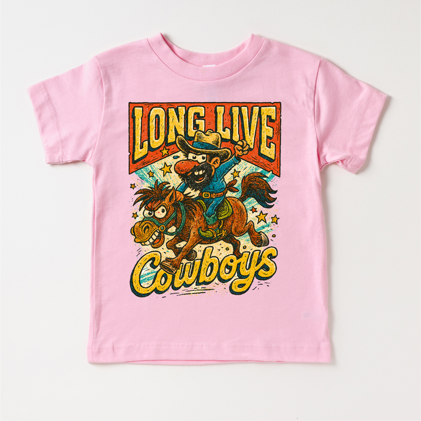 Long Live Cowboys Rodeo Country Western Shirt Western Tee MU98