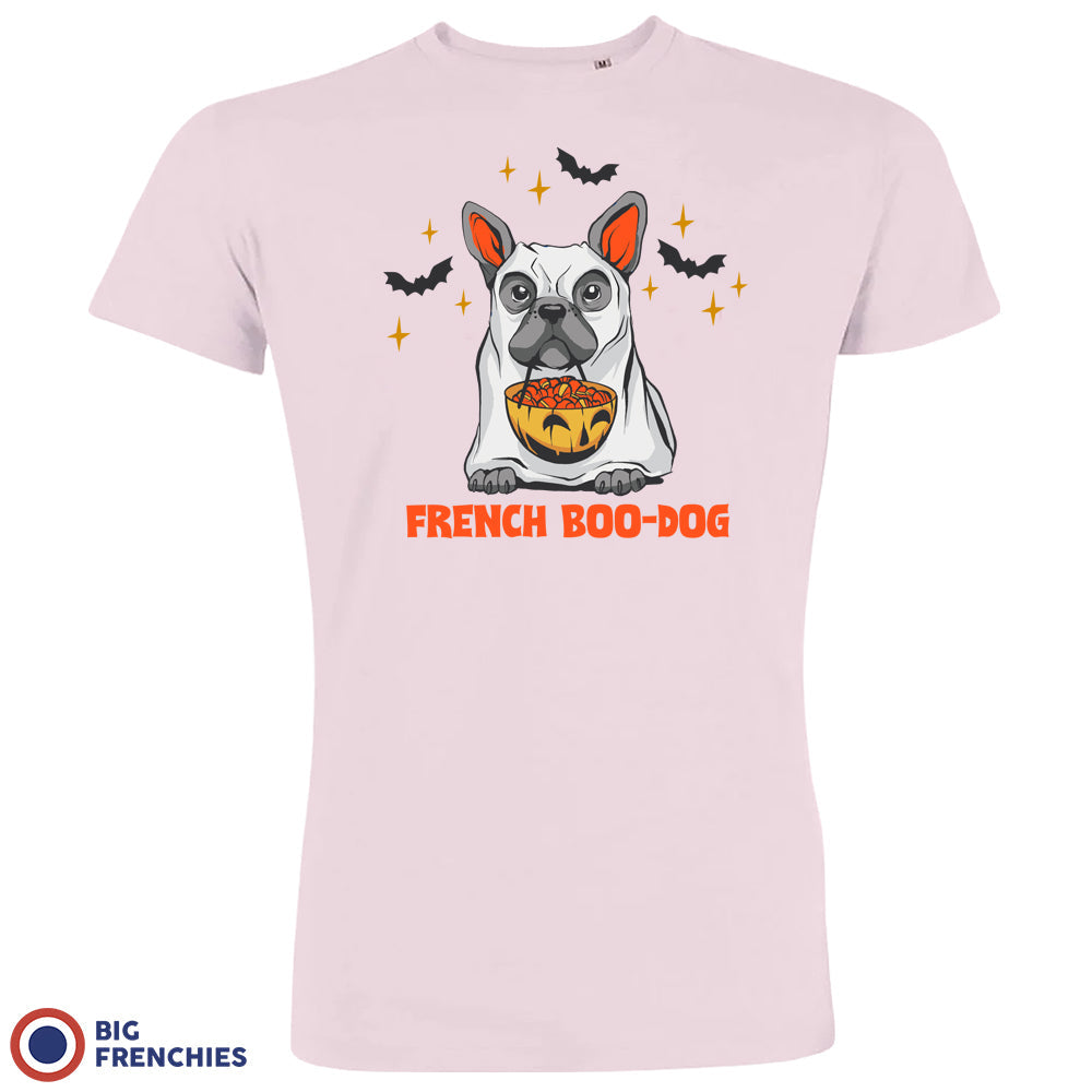 French Boo-Dog Halloween Organic Cotton Men's Tee