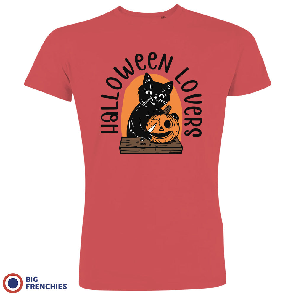 Halloween Lovers Cat Organic Cotton Tee Men's BIG FRENCHIES