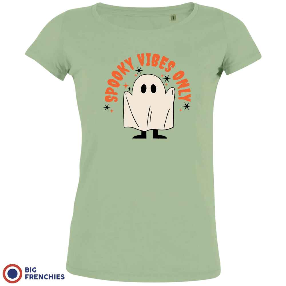 Halloween Organic Cotton Tee Women's Spooky Vibes Only