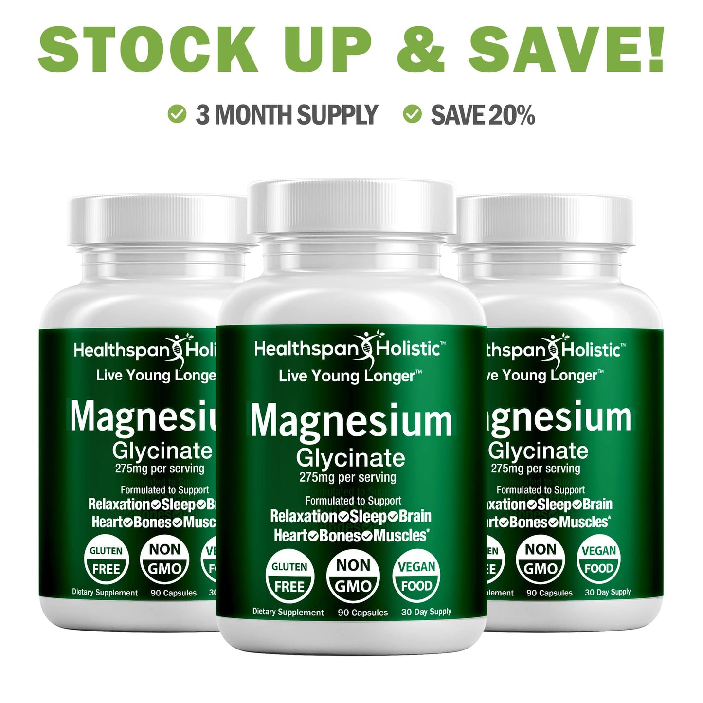 Hi-Absorb Magnesium Glycinate 90 Capsules