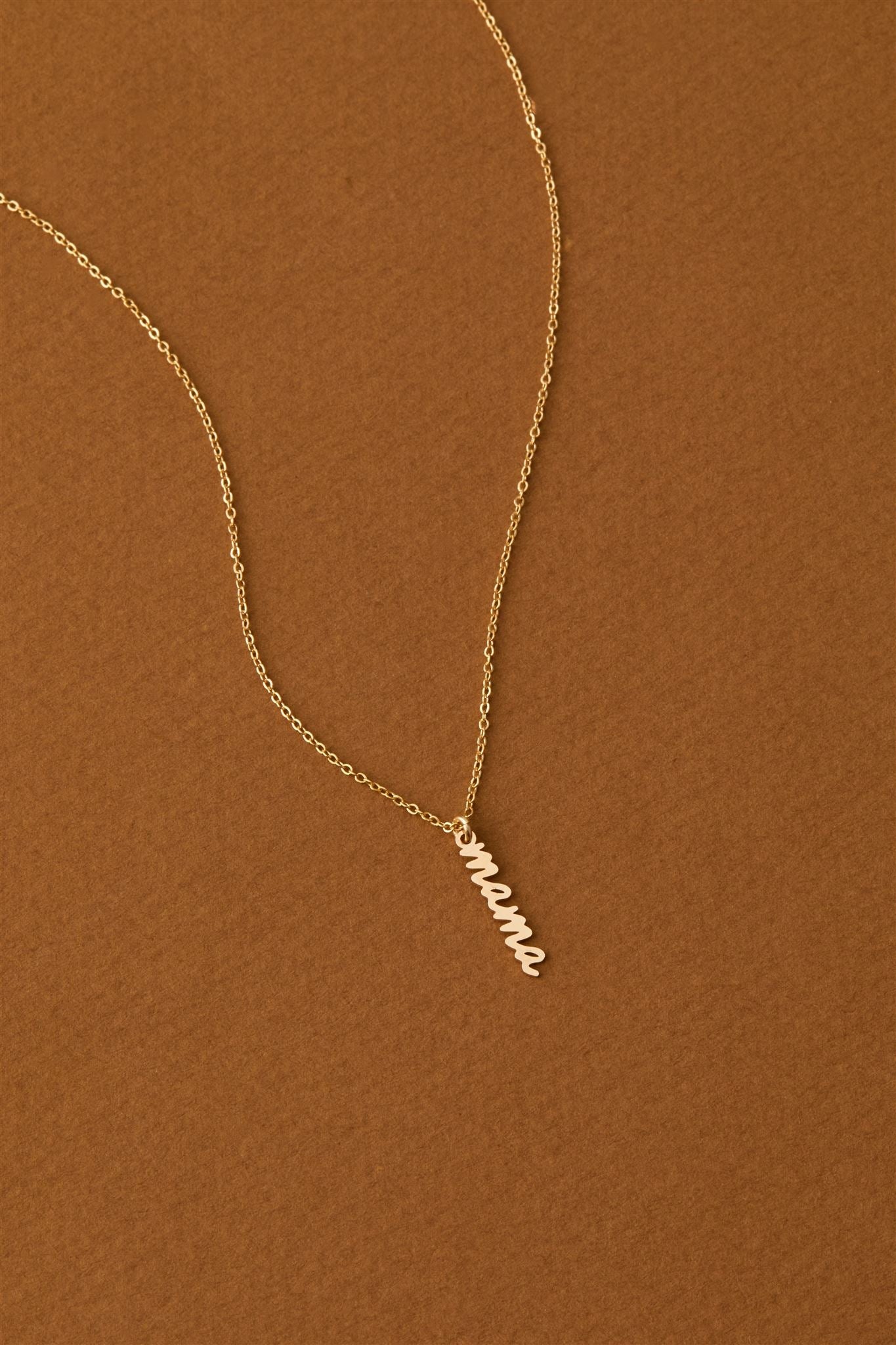 Mama Charm 14k Gold Filled Necklace