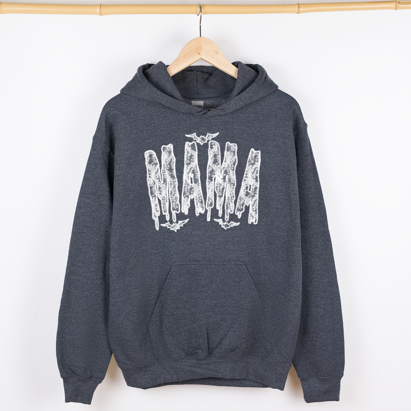 Cozy Faux Lace Graphic Hoodie Halloween Hooded Sweatshirt Refinery Number One