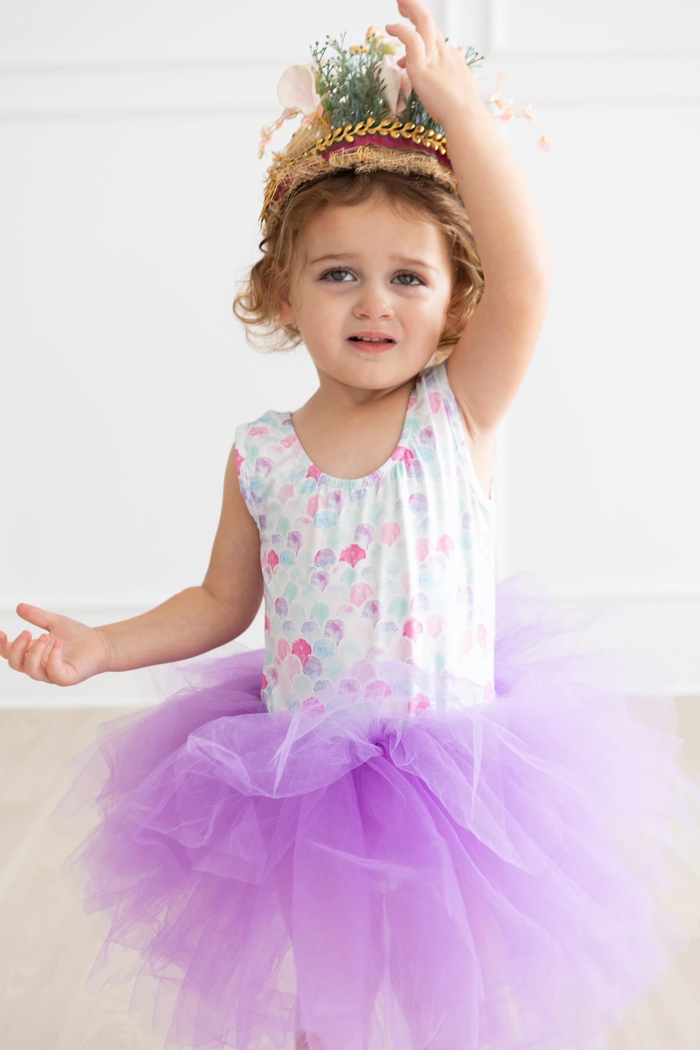 Mermaid Scales Tank Tutu Leotard Extra Full Fluffy Dancewear