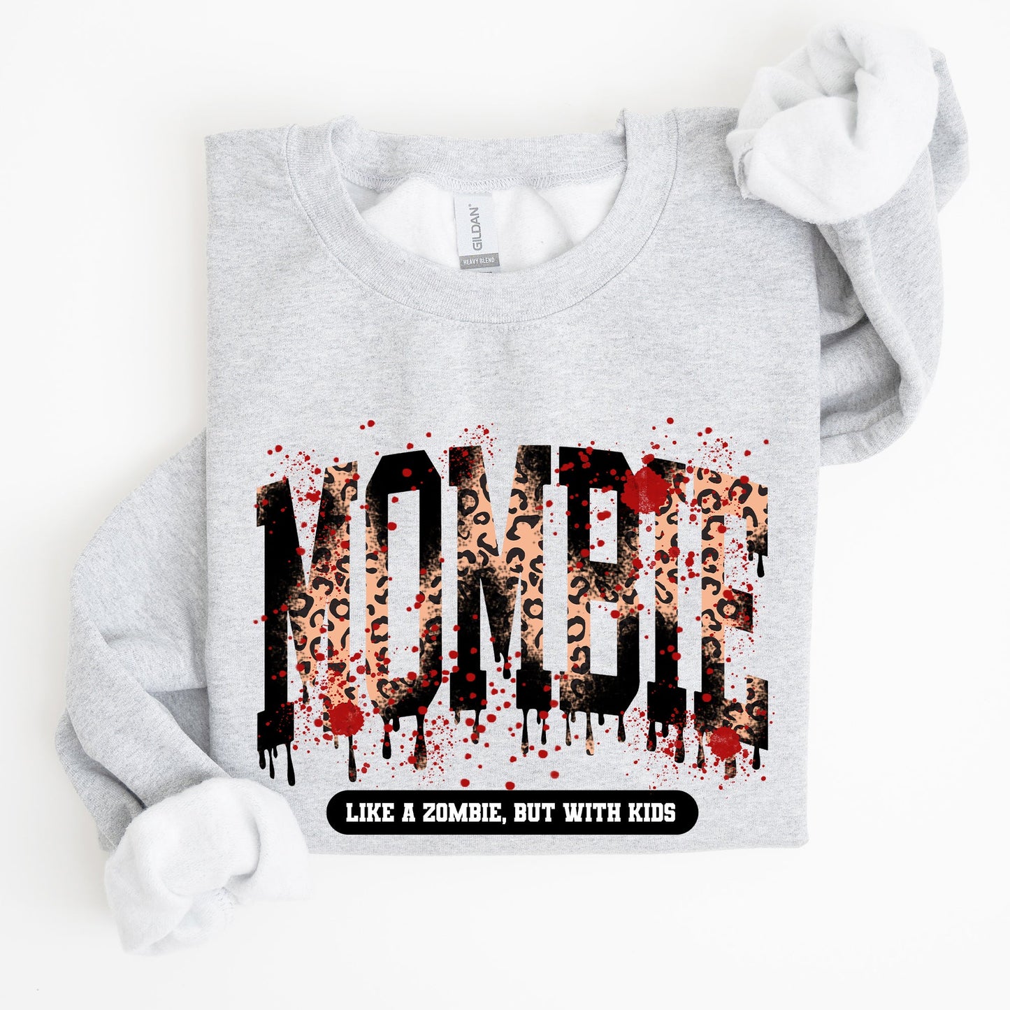 Mombie, Like A Zombie, But With Kids, Halloween, Funny, Mom Life, Witch, Spooky Sweatshirt