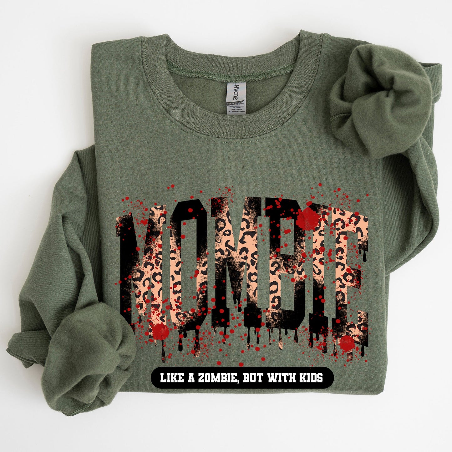 Mombie, Like A Zombie, But With Kids, Halloween, Funny, Mom Life, Witch, Spooky Sweatshirt