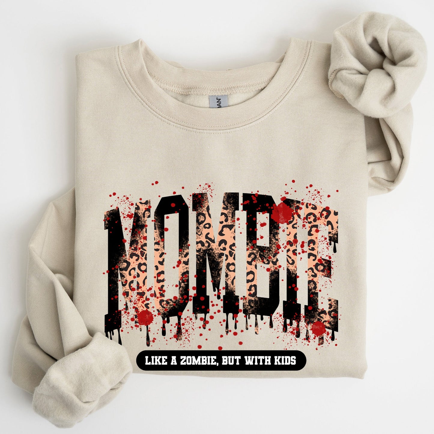 Mombie, Like A Zombie, But With Kids, Halloween, Funny, Mom Life, Witch, Spooky Sweatshirt