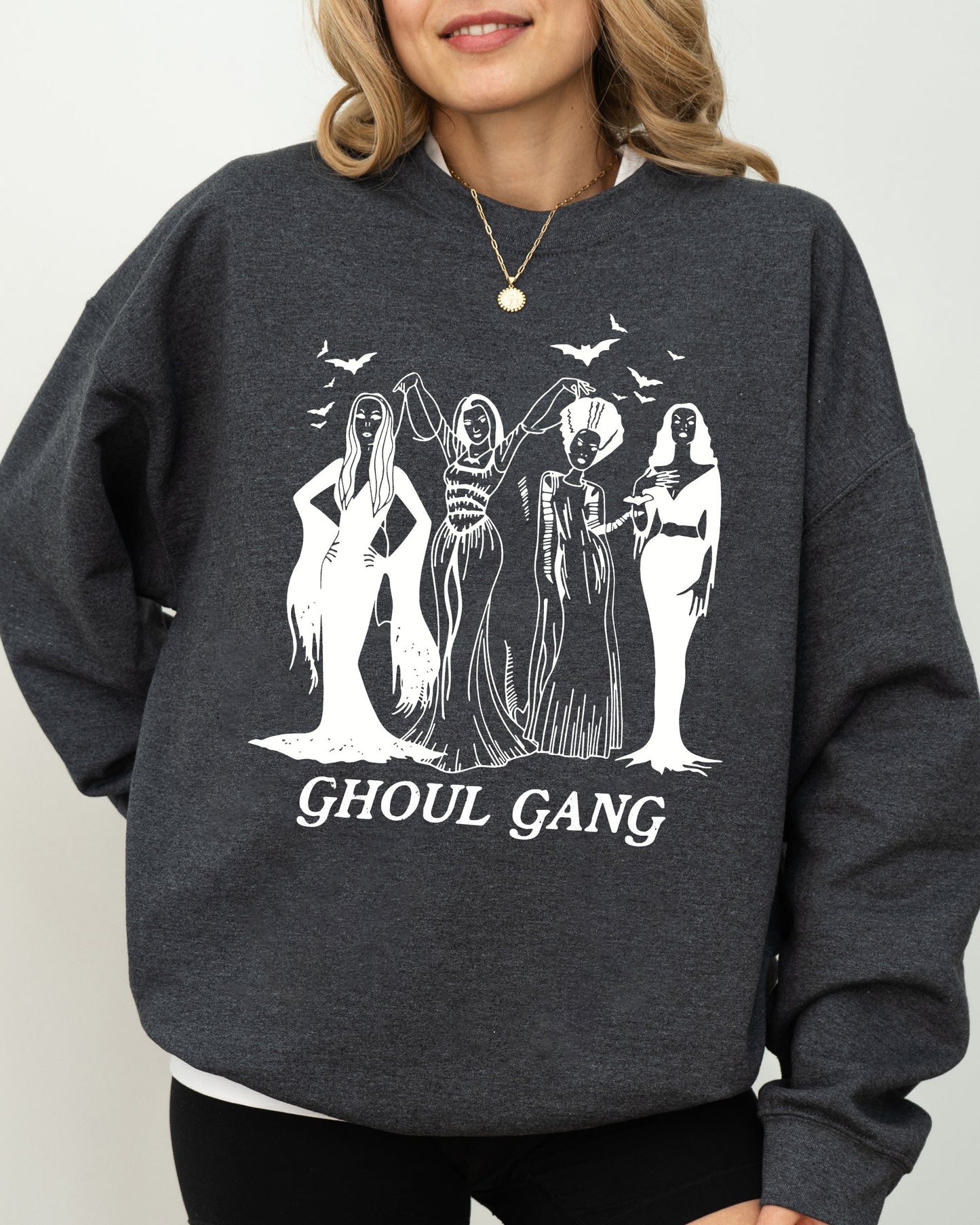 Ghoul Gang Funny Witch Aesthetic Halloween Costume Sweatshirt