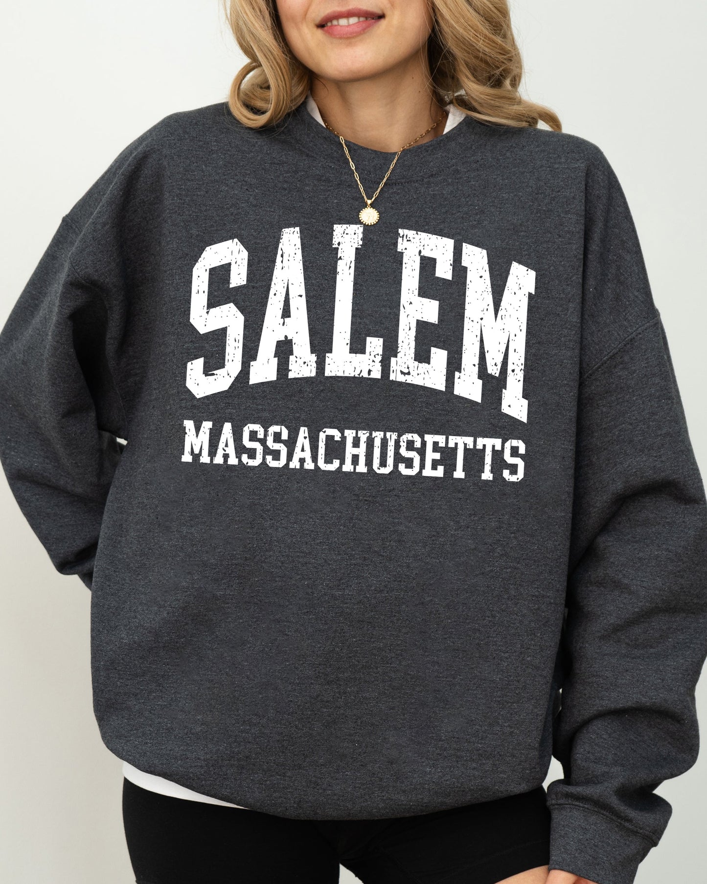 Salem Massachusetts, Funny, Witch, Aesthetic, Meme, Halloween, Spooky, Costume Sweatshirt