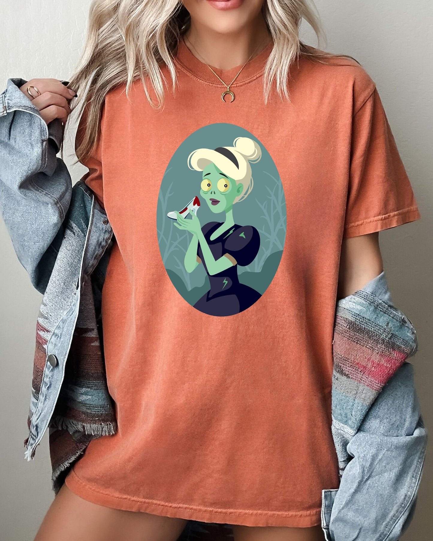 Cinderella Princess Skeleton Funny Witch Halloween Spooky Costume Tshirt Comfort Colors T-Shirt