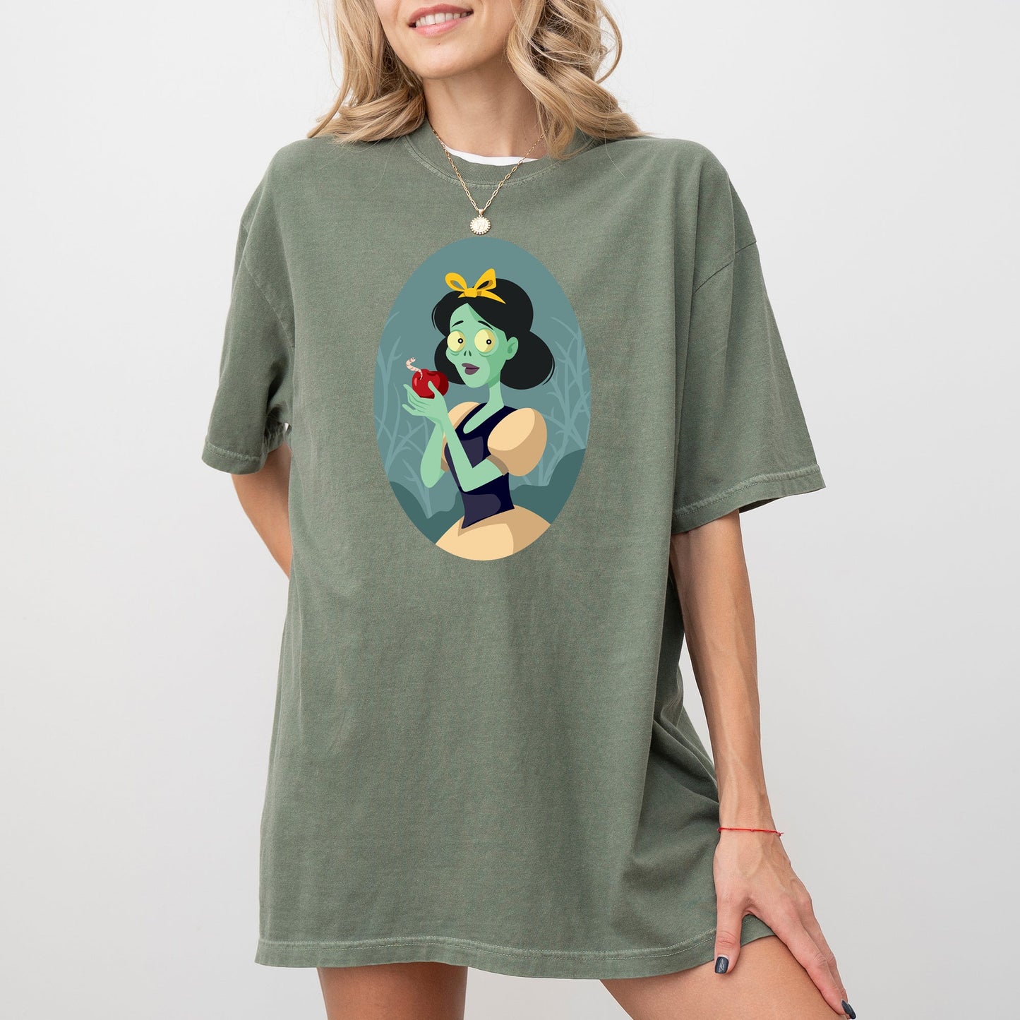 Snow White Spooky Princess Halloween Costume Comfort Colors T-Shirt