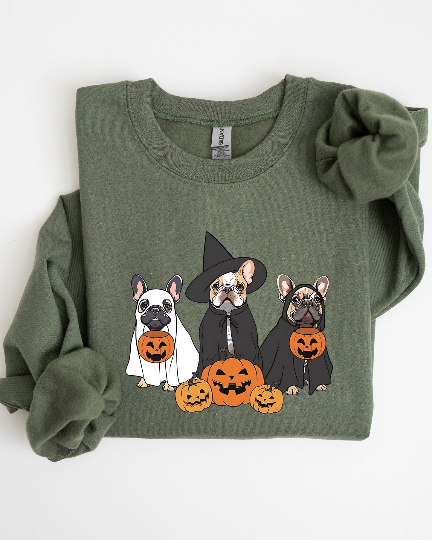 Ghost Dogs Funny Halloween Costume Sweatshirt Soft Fleece Interior