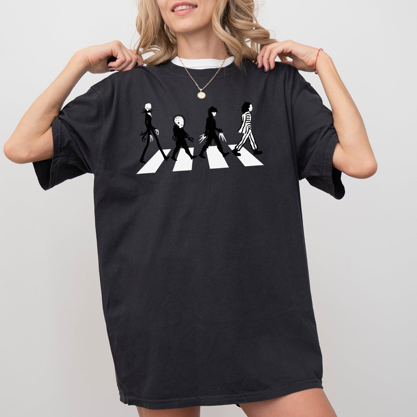 Burton Road Skeleton Funny Halloween Costume Tshirt Comfort Colors T-Shirt