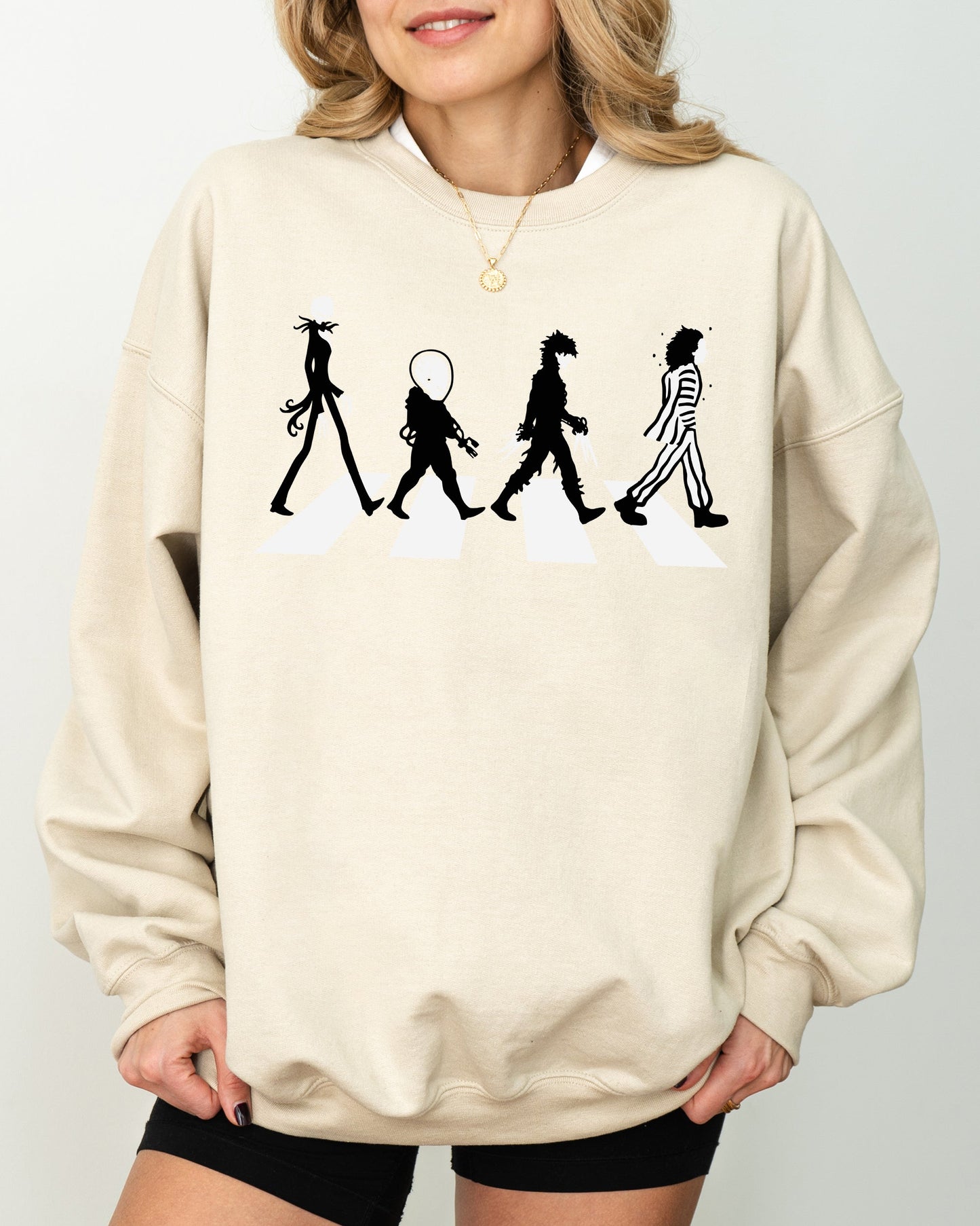 Skeleton Funny Halloween Costume Sweatshirt Burton Road