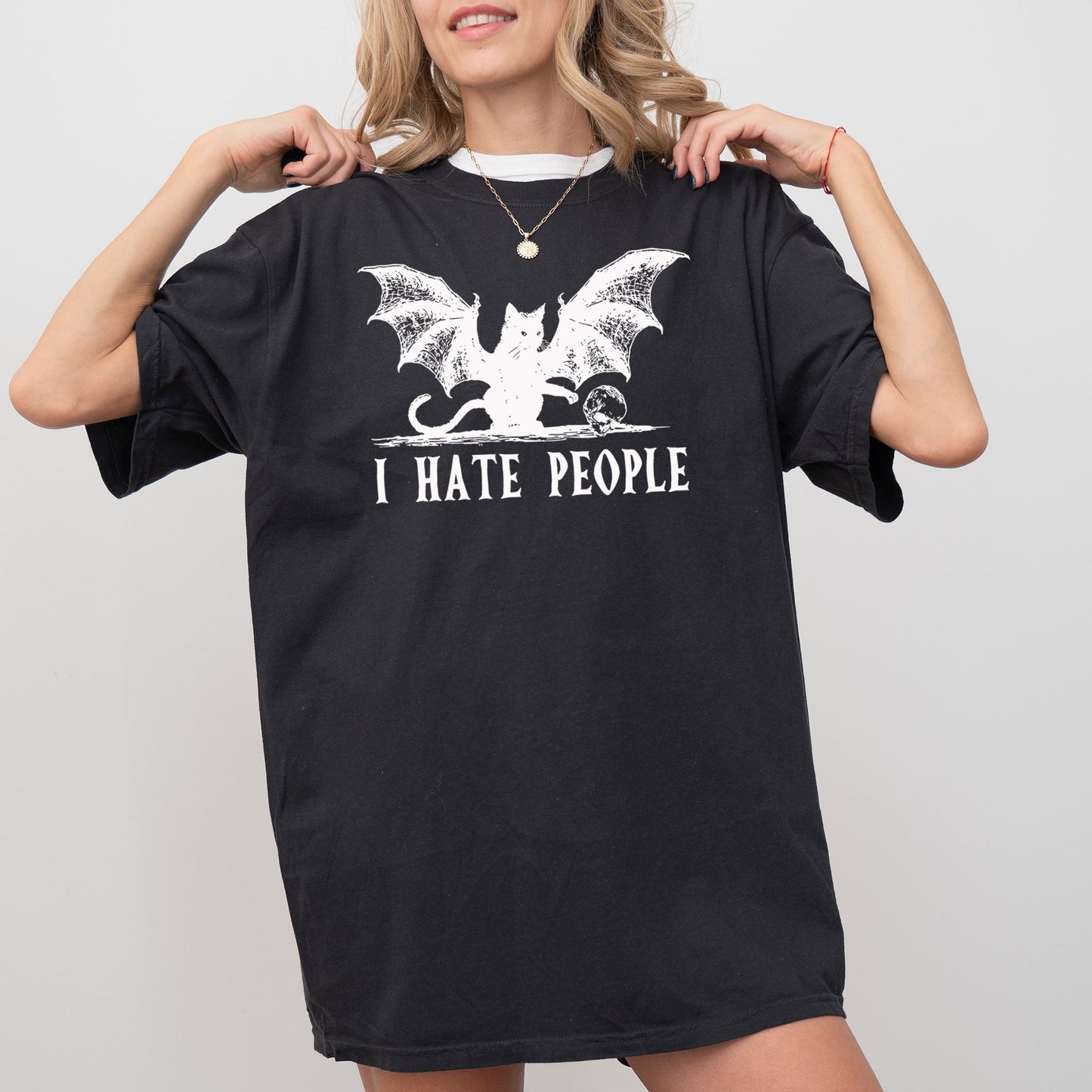 I Hate People Funny Halloween Costume Tshirt Comfort Colors T-Shirt