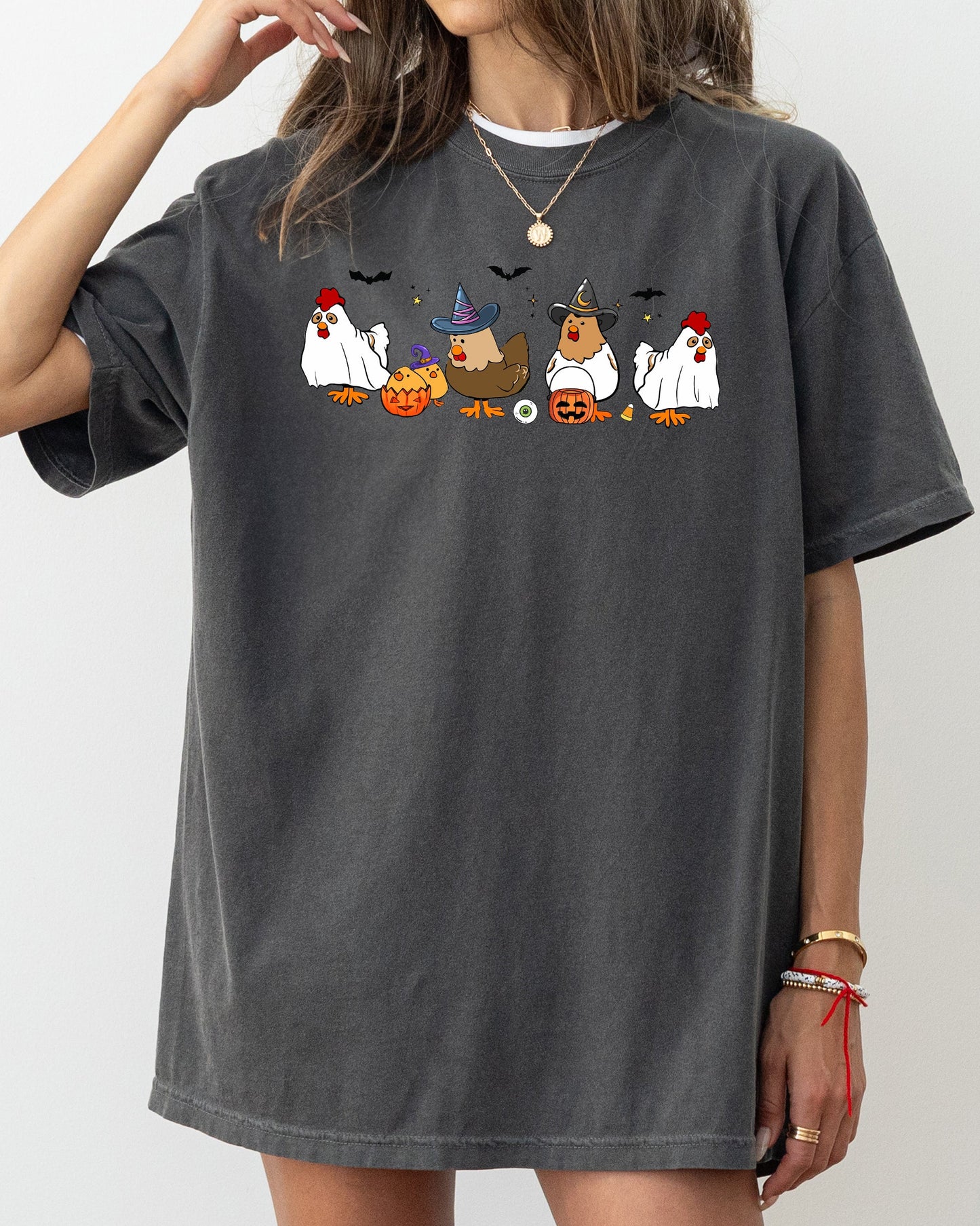 Mini Chickens Funny Halloween Costume T-Shirt Comfort Colors