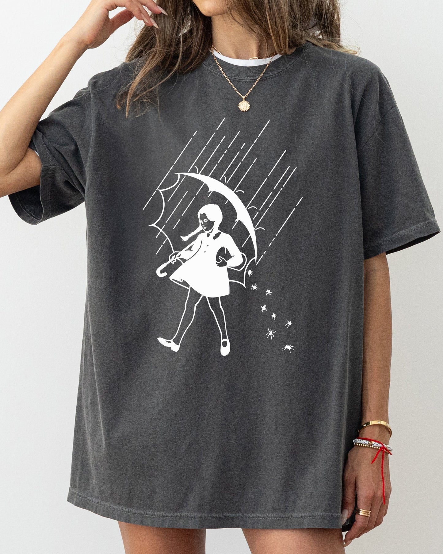 Wednesday Skeleton Ghost Witch Skull Halloween Costume Tshirt Comfort Colors T-Shirt