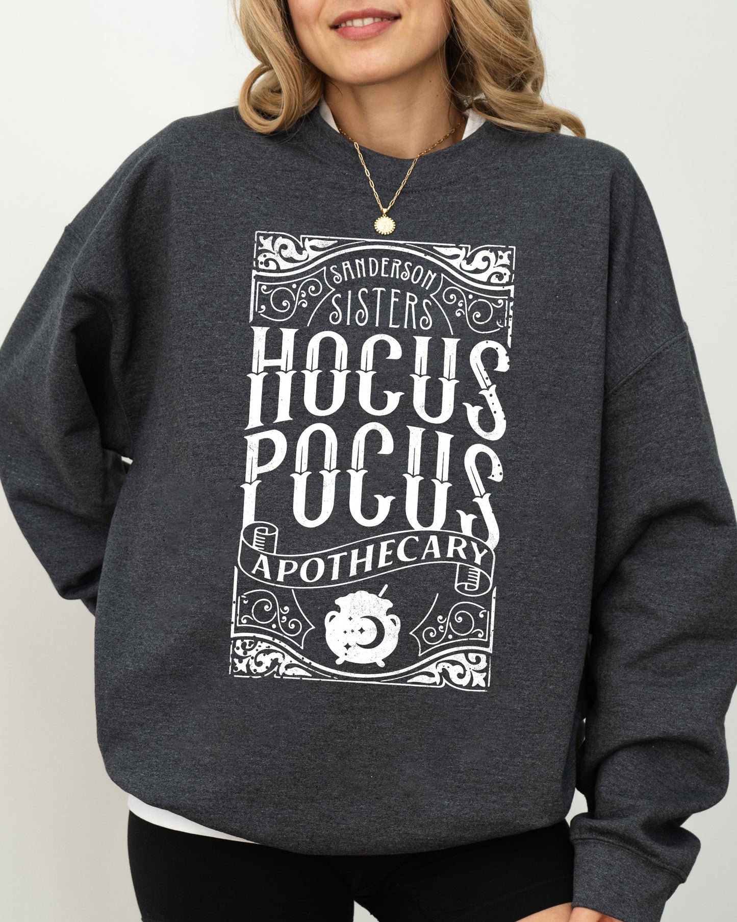 Funny Spooky Halloween Costume Sweatshirt Hocus Pocus Apothecary