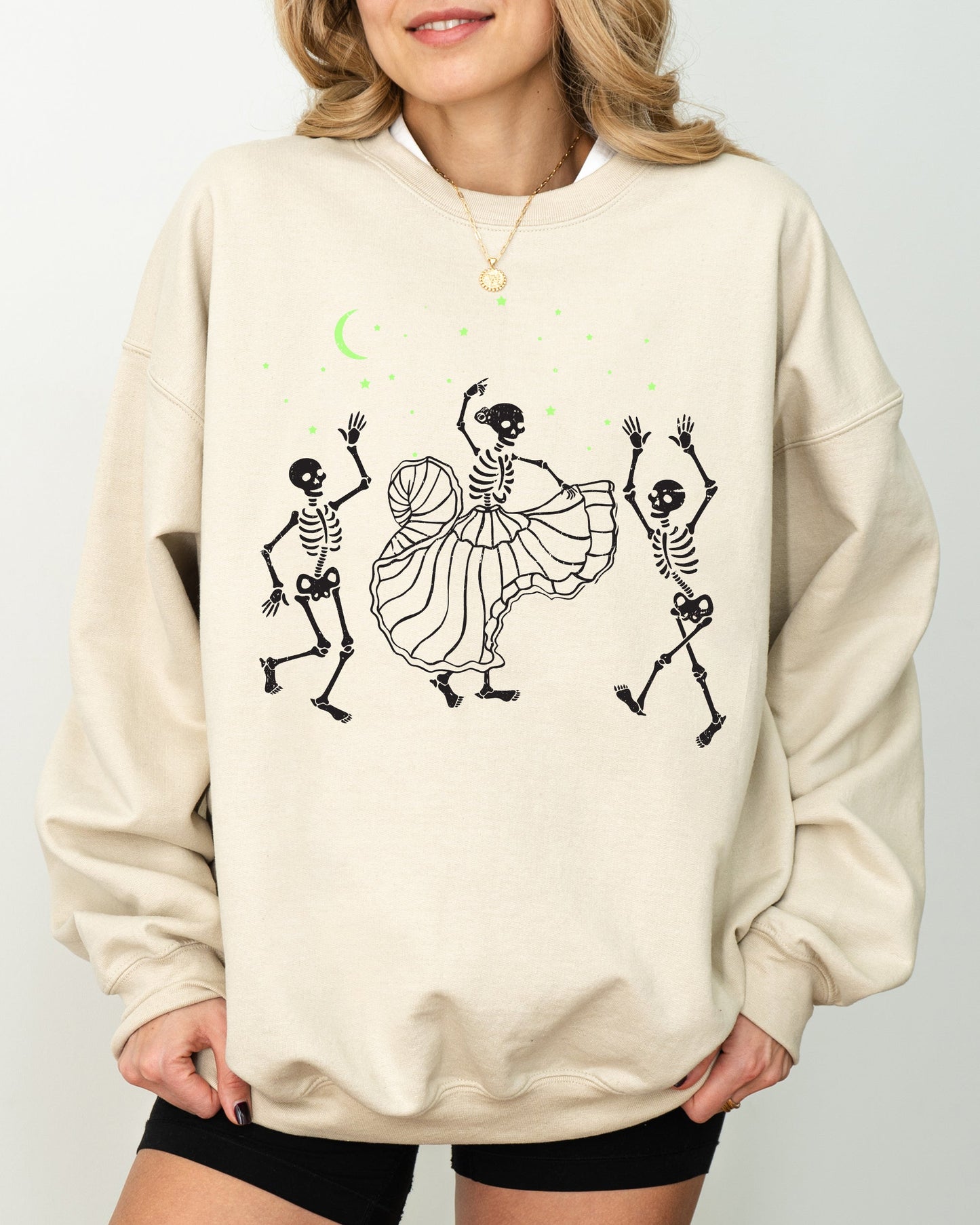 Dance Day of the Dead Skeleton Hoodie Costume Sweatshirt