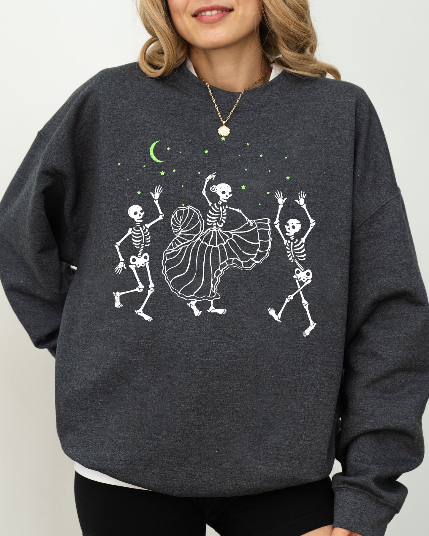 Dance Day of the Dead Skeleton Hoodie Costume Sweatshirt