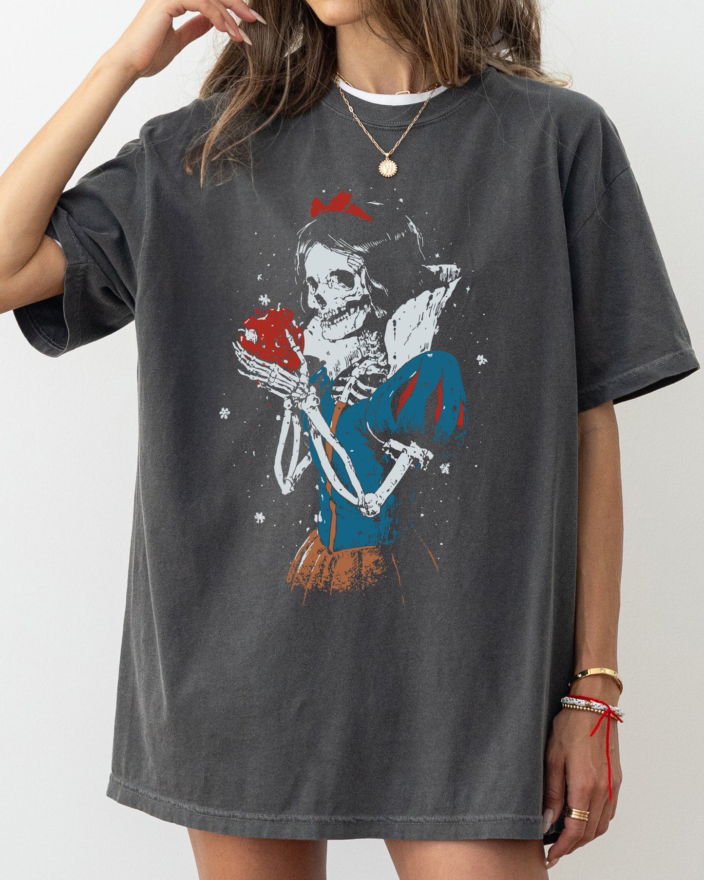 Halloween Skeleton Princess Witch Skull Spooky Aesthetic Meme Costume T-Shirt Comfort Colors