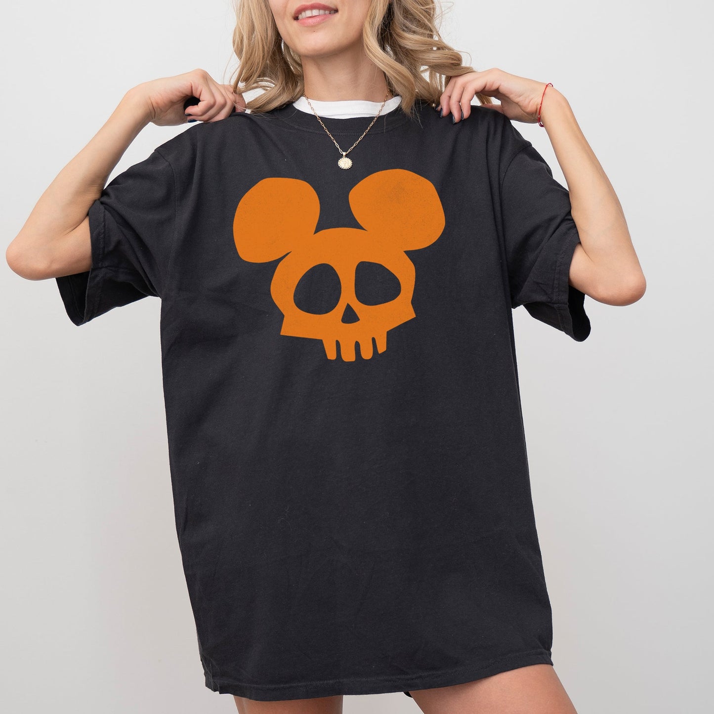 Skeleton Ghost Witch Skull Halloween Costume Tshirt Comfort Colors T-Shirt