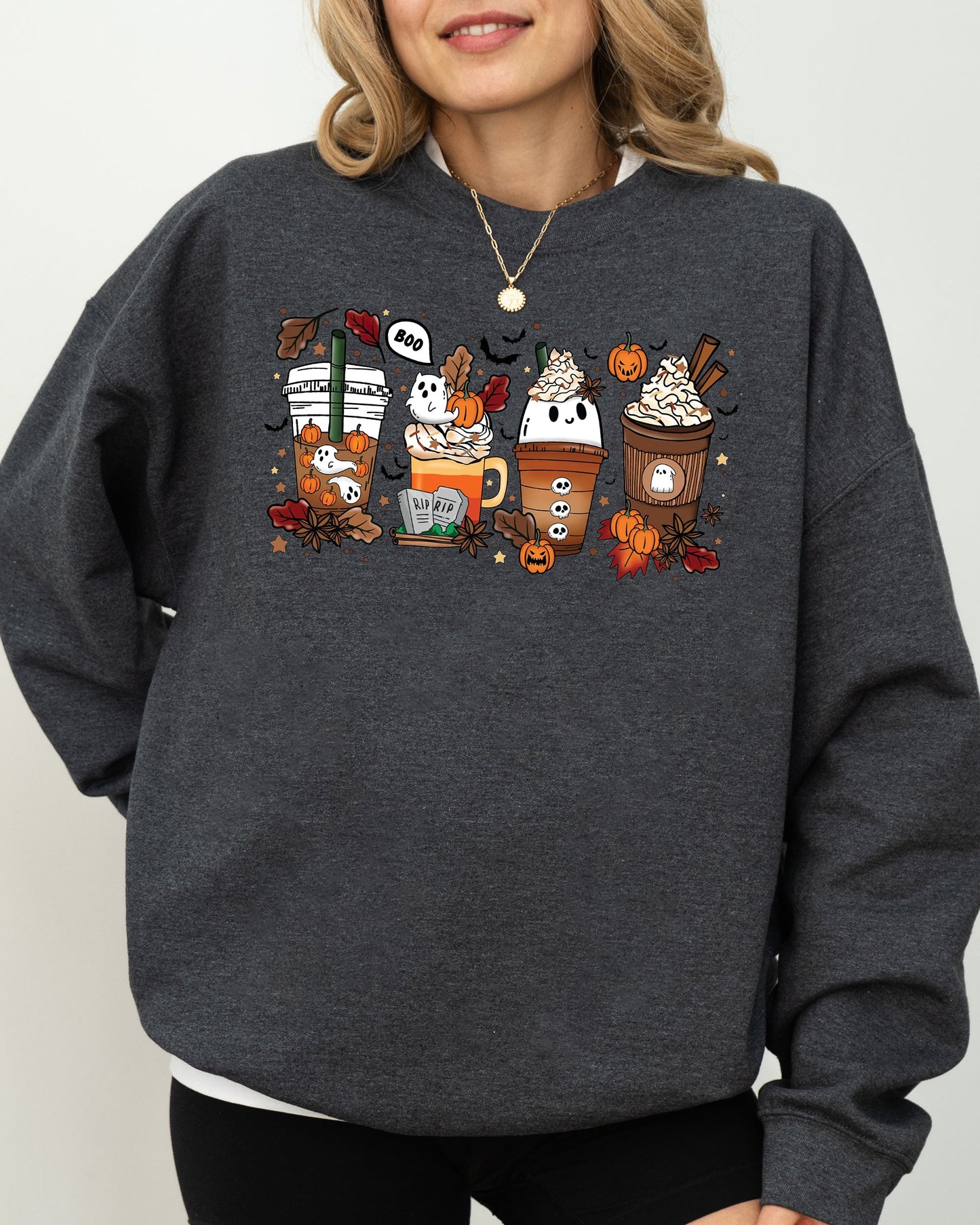 Halloween Coffee Spooky Costume Sweatshirt