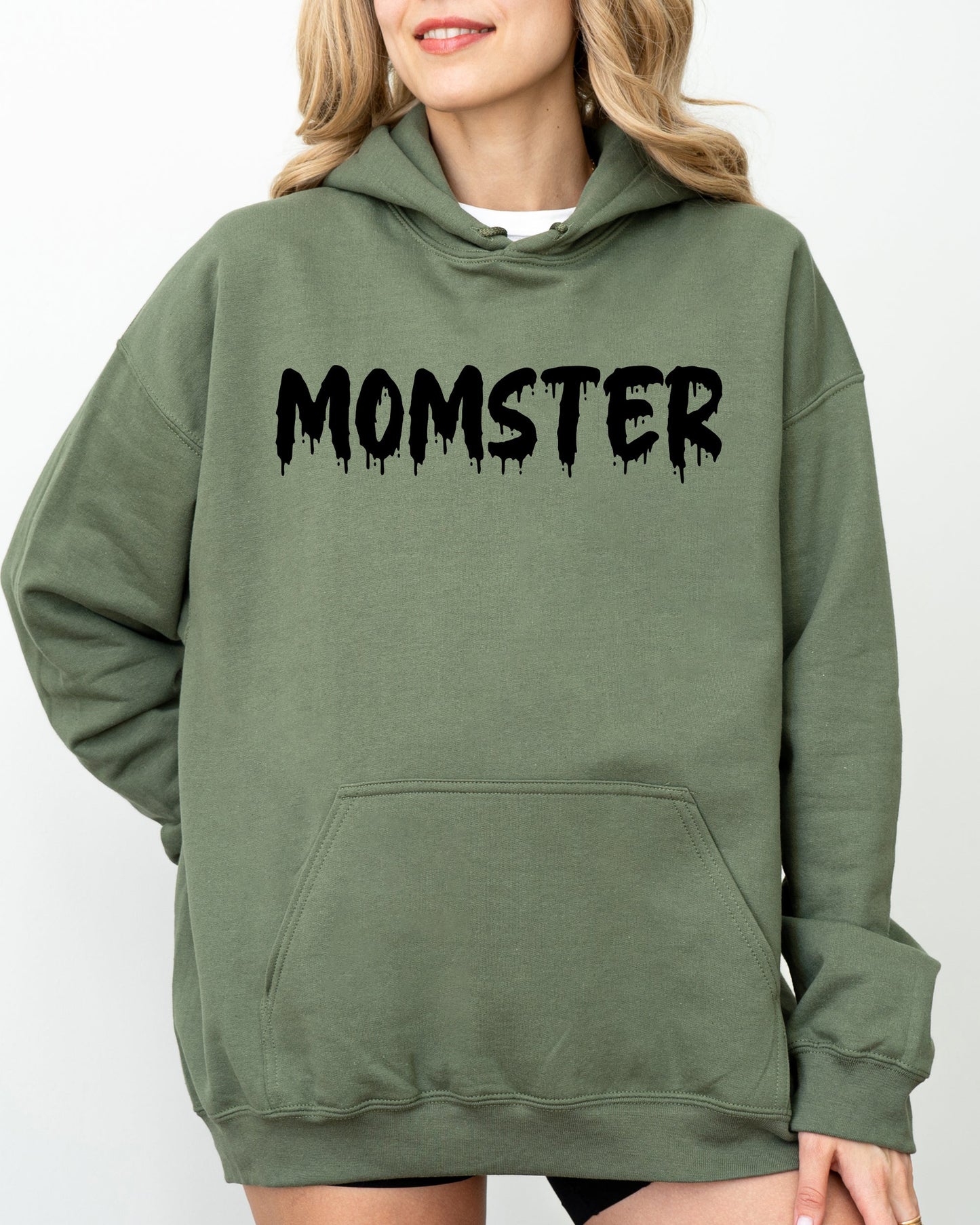 Momster, Skeleton, Ghost, Witch, Skull, Aesthetic, Meme, Halloween, Costume, Hoodie, Hooded Sweatshirt
