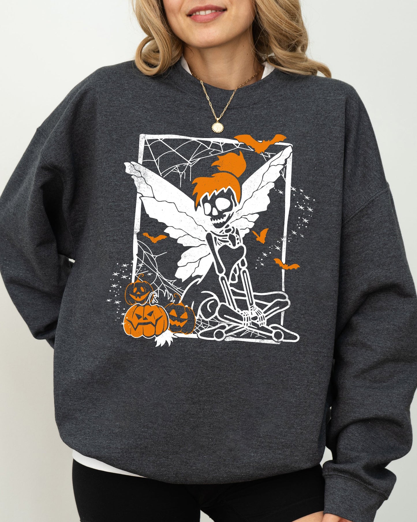 Fairy Skeleton Spooky Costume Sweatshirt Halloween Aesthetic