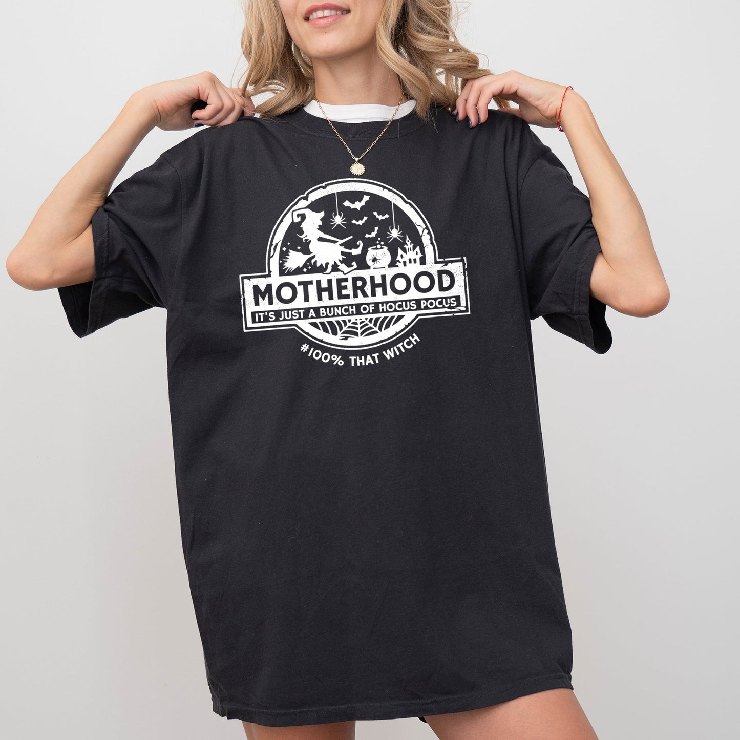 Motherhood, Witch, Ghost, Skull, Spooky, Aesthetic, Meme, Halloween, Costume, Tshirt Comfort Colors T-Shirt