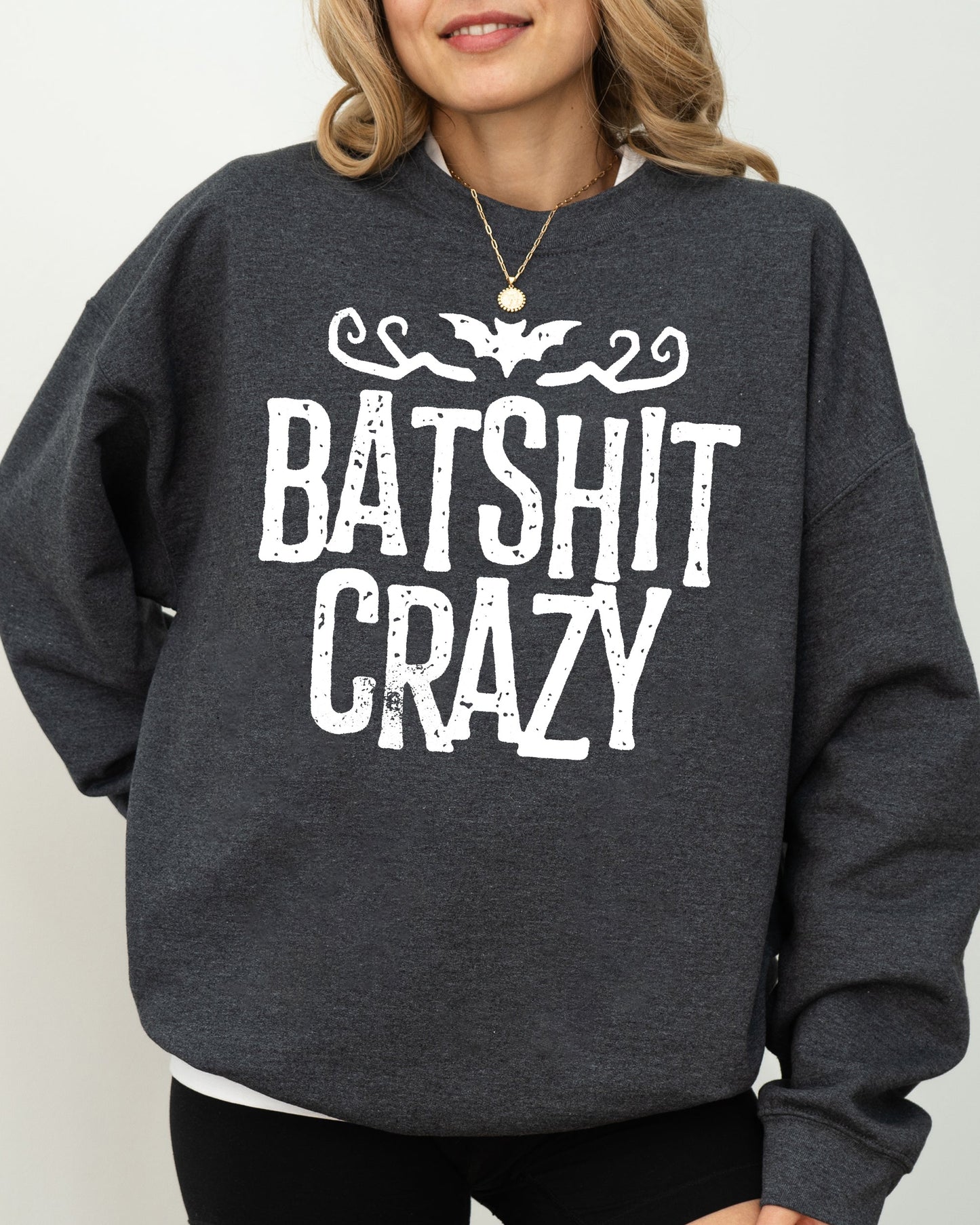 Halloween Costume Sweatshirt with Skeletons, Ghost, Witch, Skull Design