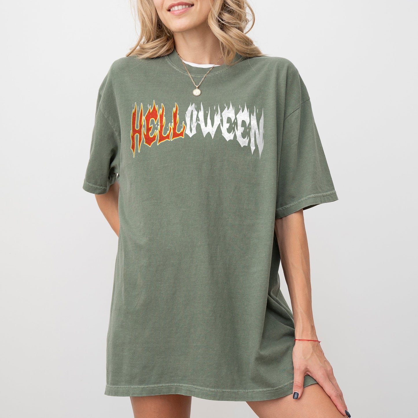 Halloween Skeleton Ghost Western Witch Skull Aesthetic Meme Costume Comfort Colors T-Shirt