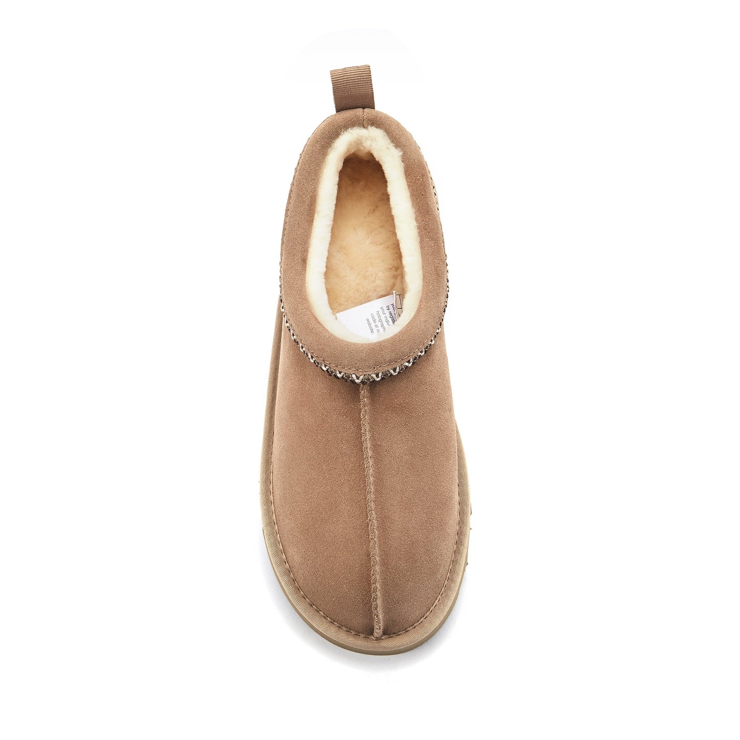 Ultra Low Cut Taupe Shoe with Rubber Sole Outback Braid