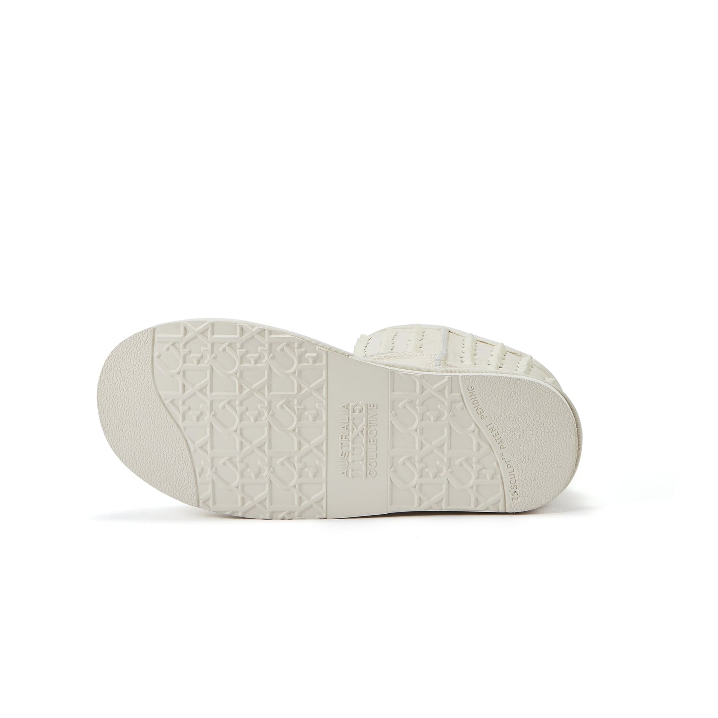 Pistol White Metal Stud Detail Sheepskin Boot Luxe