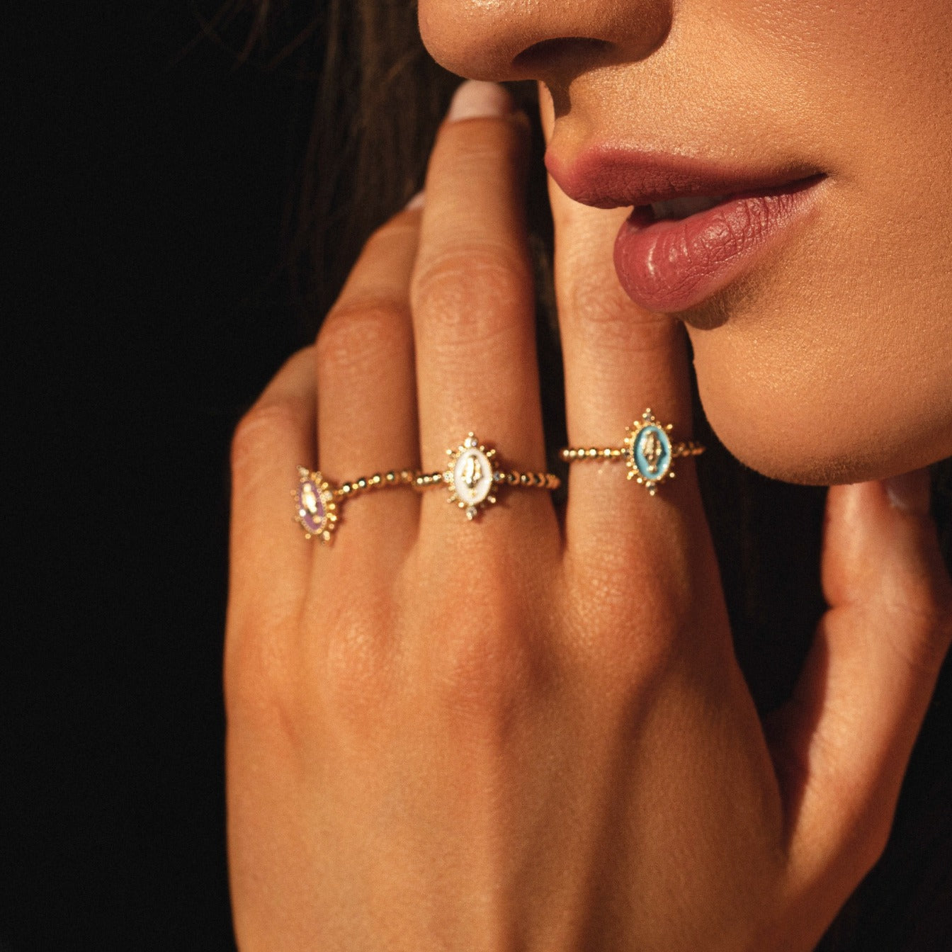 Lady Lourdes Ring in White