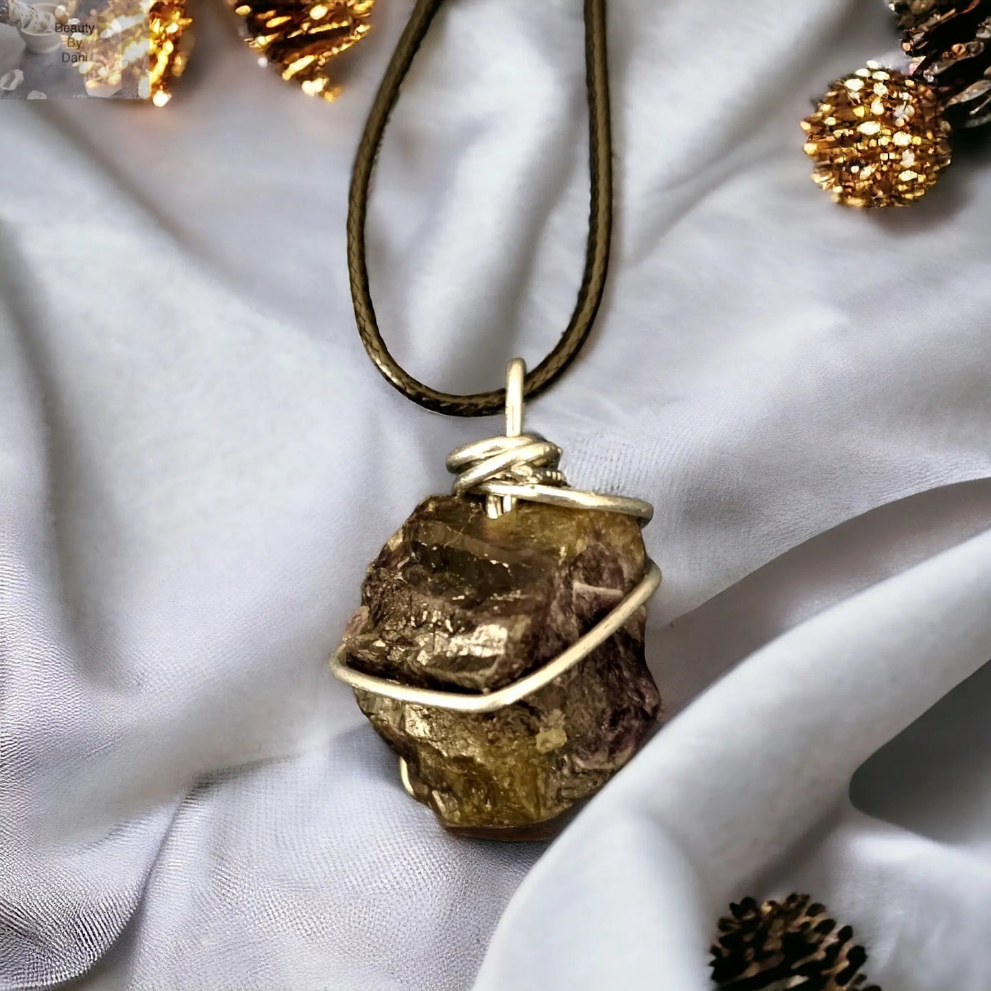 Amethyst Healing Necklace Leather Cord Jewelry Beauty by Dani