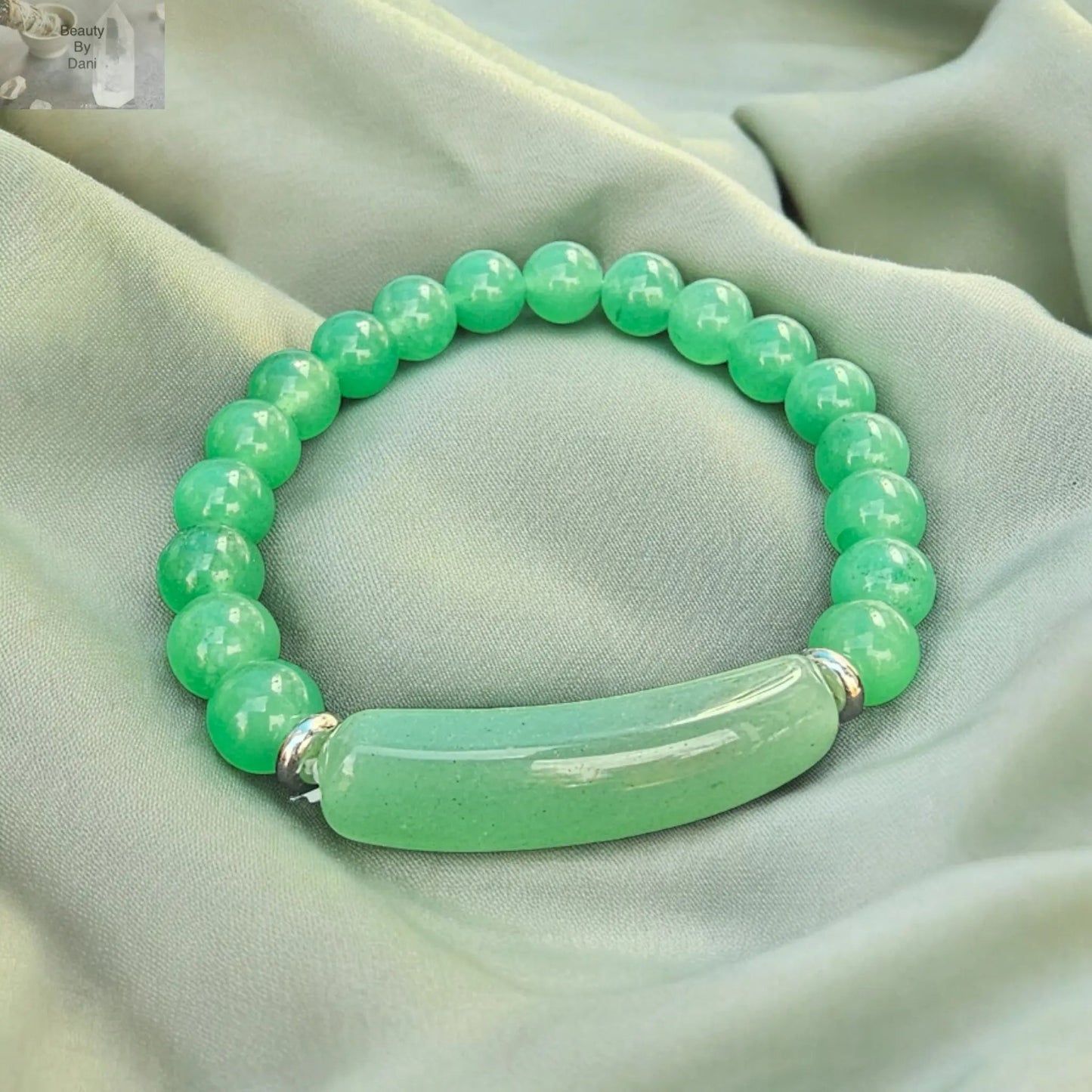 Aventurine Natural Stone Adjustable Bracelet Stone of Opportunity